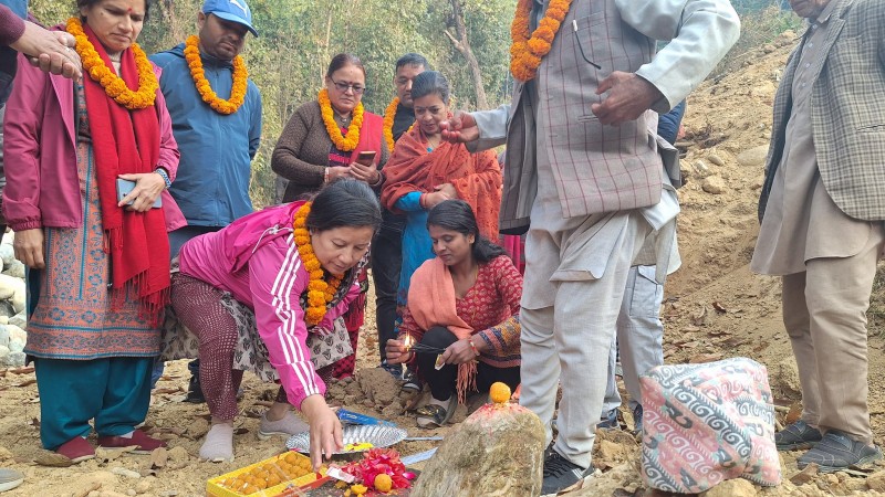 तिल्केश्वर खेलमैदानको शिलान्यास